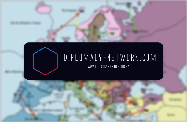 Eine Diplomacy-Karte Die Karte